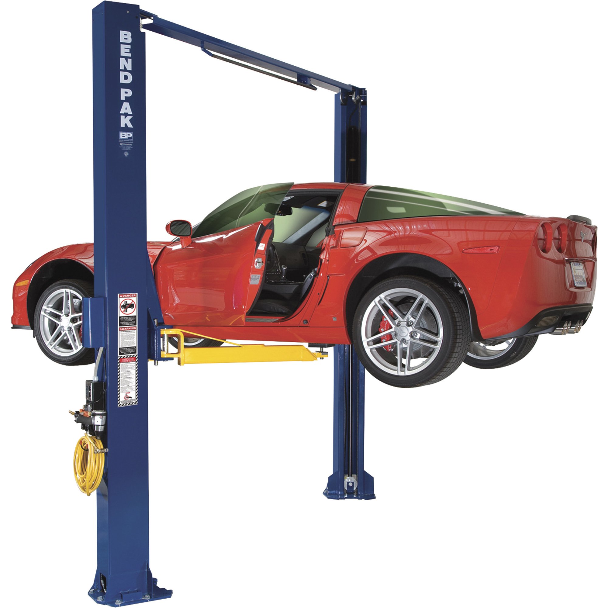 BendPak Dual-Width 2-Post Asymmetric Car Lift — 10,000-Lb. Capacity, Gray, Model# XPR-10AS